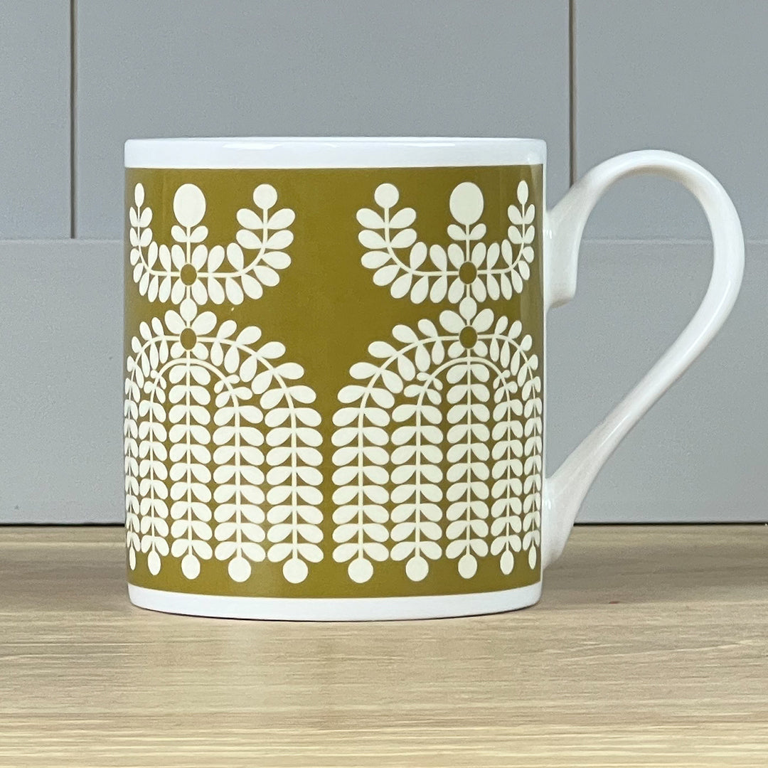 Folk Girl Ochre Mug