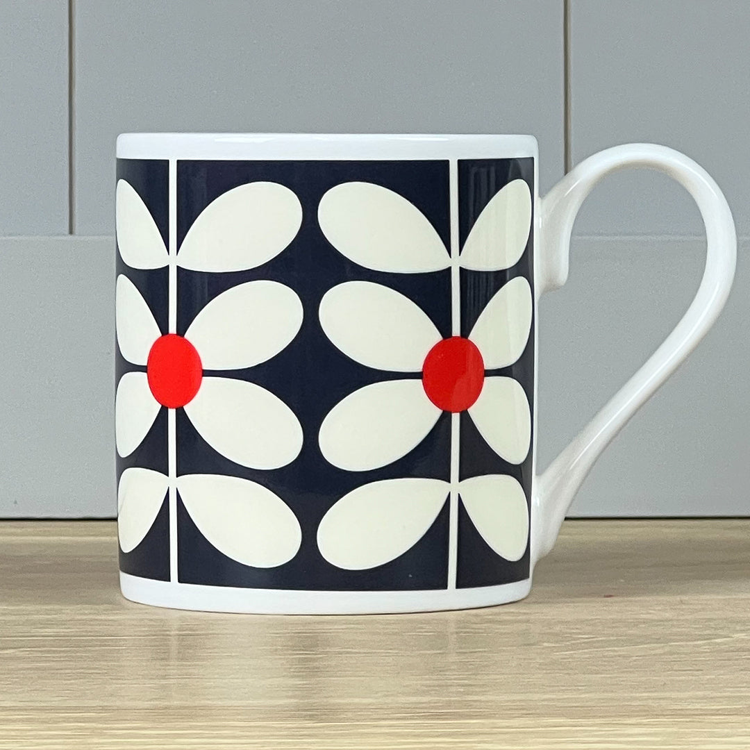 Sixties Stem Navy Mug