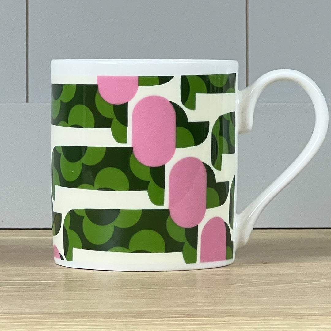 Dog Show Pink/Green Mug