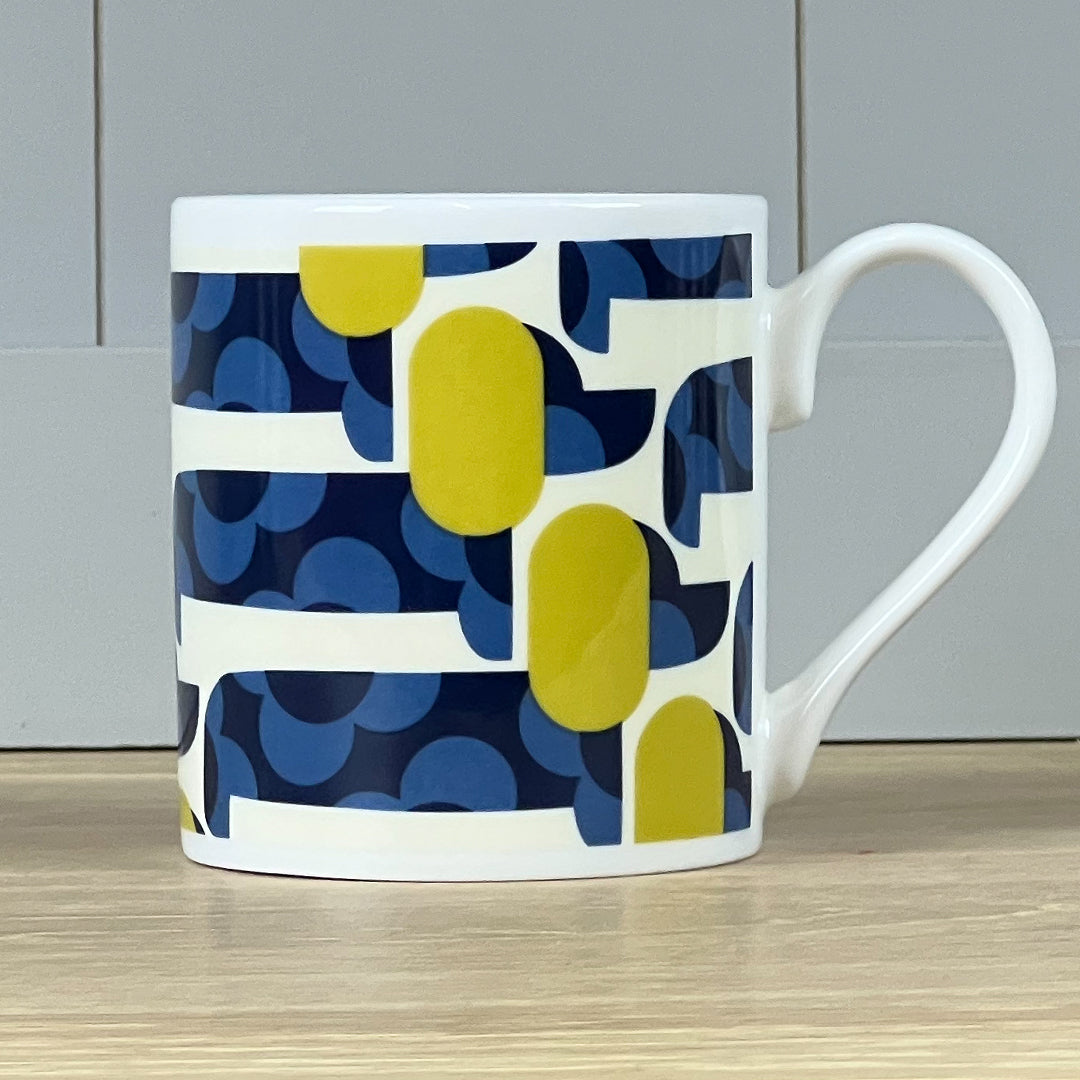 Dog Show Blue/Sage Mug