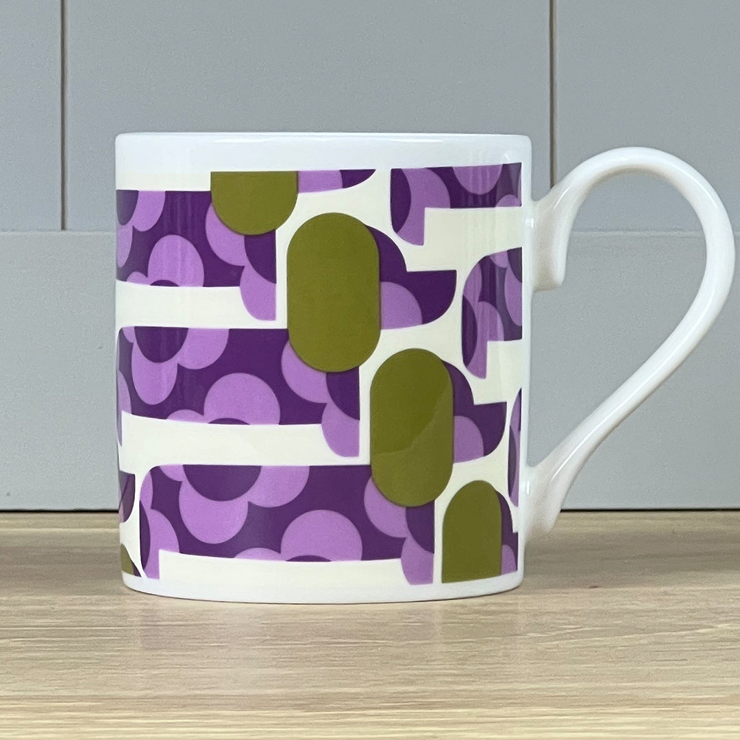 Dog Show Purple/Olive Mug