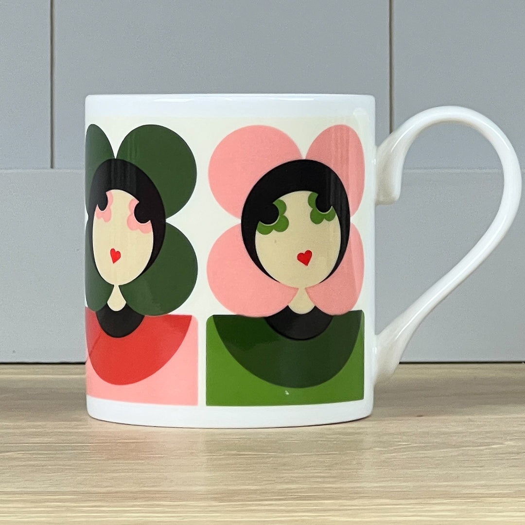 Luna Pink/Green Mug