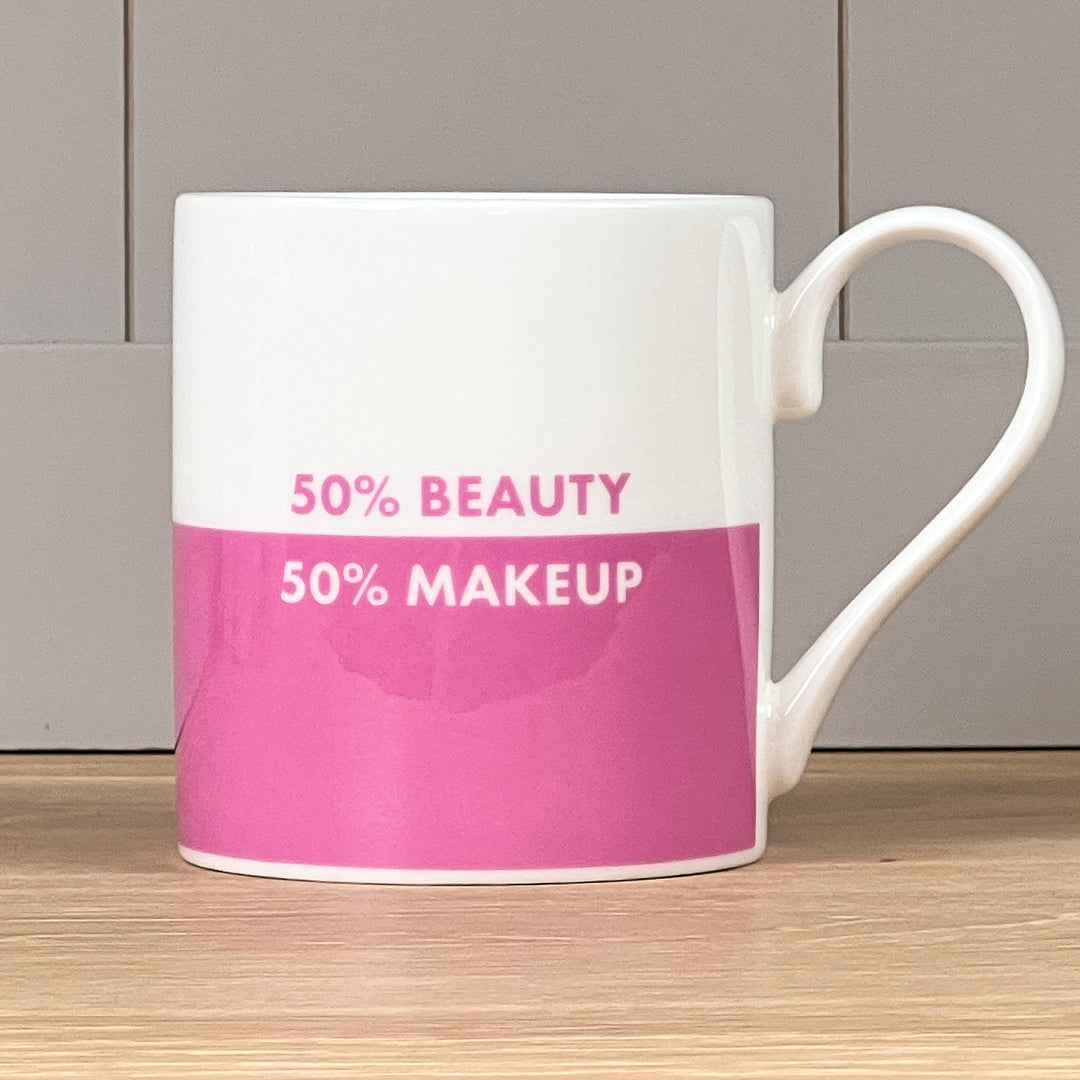 50% Beauty 50% Makeup Mug