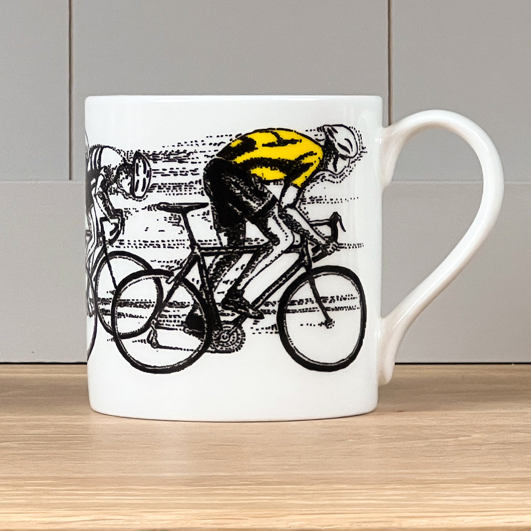 Sprint Finish Yellow Mug