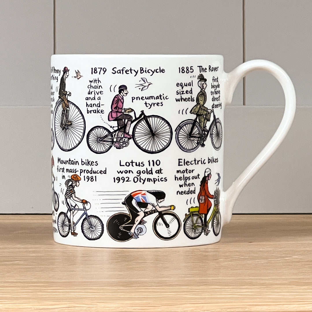 History of Cycling Mug