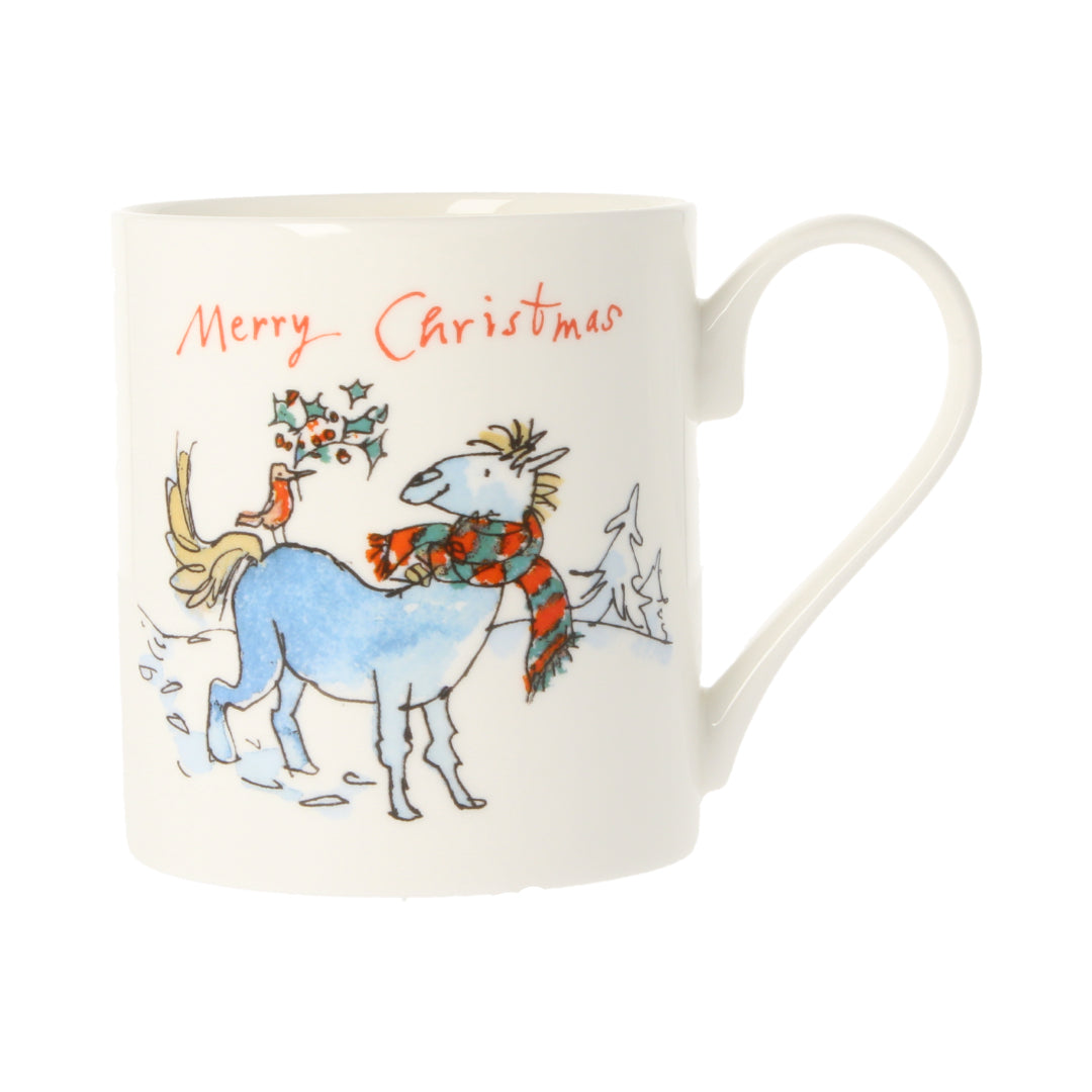 Horse &amp; Robin Holly Mug