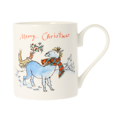 Horse &amp; Robin Holly Mug
