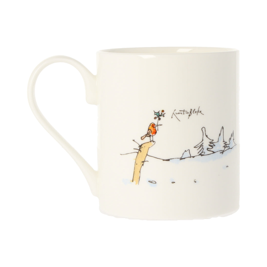 Horse &amp; Robin Holly Mug