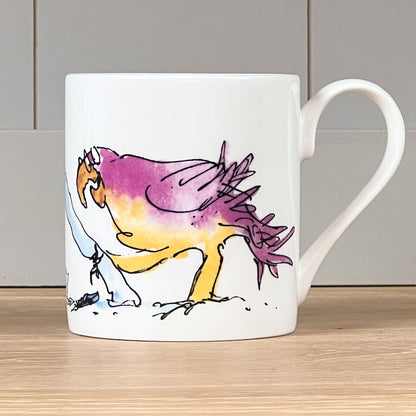 Reading Parrot Mug