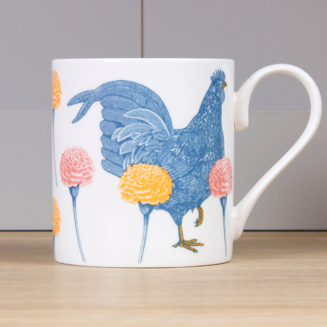 Chicken &amp; Carnation Mug