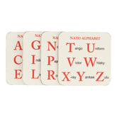 NATO Alphabet Coasters (Set of 4) - Mclaggan - Mclaggan